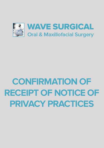 Confirmation of Receipt of Notice of Privacy Practices